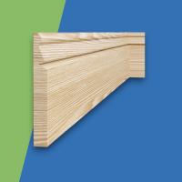Image for the Detailed Pine Softwood Skirting Board category