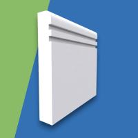 Bullnose Grooved 2 MDF Skirting Board