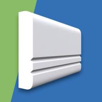 Bullnose V Grooved 2 MDF Dado Rail