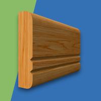 Bullnose V Grooved 2 Oak Dado Rail