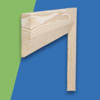 Chamfered Round Pine Architrave