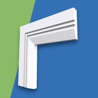 Chamfered Square Grooved 2 MDF Architrave