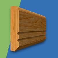 Edge C Grooved 2 Oak Dado Rail