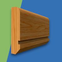 Edge Grooved Oak Dado Rail