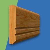 Edge V Grooved 2 Oak Dado Rail
