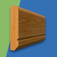Edge V Grooved Oak Dado Rail
