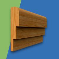 Large Stepped Oak Dado Rail