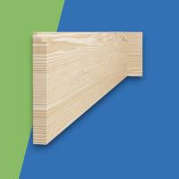 Image for the Stepped Pine Softwood Skirting Board category
