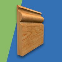 Regency Ogee Solid Oak Skirting Board