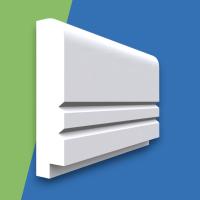 Single Step V Grooved 2 MDF Dado Rail