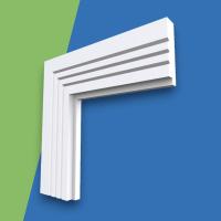 Single Step V Grooved 3 MDF Architrave