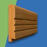 Single Step V Grooved 3 Oak Dado Rail