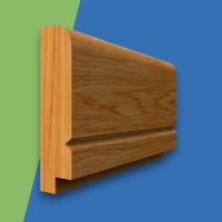 Single Step V Grooved Oak Dado Rail