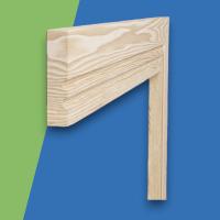 Square C Grooved 2 Pine Architrave