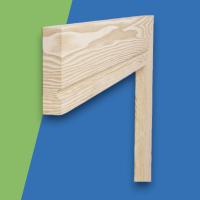 Square C Grooved Pine Architrave