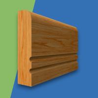 Square Edge C Grooved 2 Oak Dado Rail