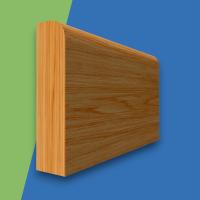 Square Edge Oak Dado Rail