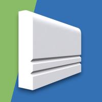 Square Edge V Grooved 2 MDF Dado Rail