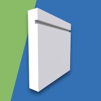 Square Edge Grooved MDF Skirting Board