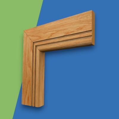 Bullnose Grooved 2 Oak Architrave