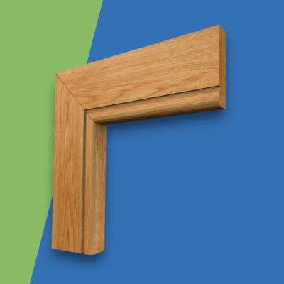 Bullnose Grooved Oak Architrave