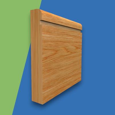 Bullnose Grooved Solid Oak Skirting Board
