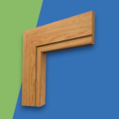 Bullnose V Grooved Oak Architrave