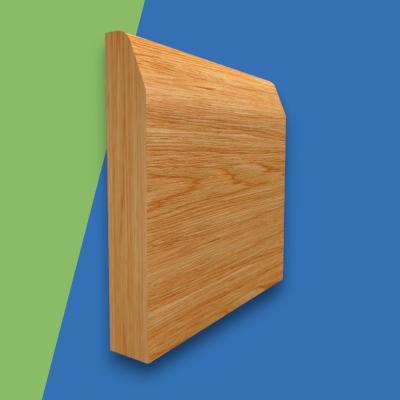 Chamfered Round Solid Oak Skirting Board