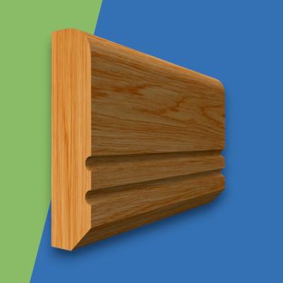 Edge C Grooved 2 Oak Dado Rail