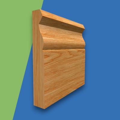 Large Ogee Solid Oak Skirting Board