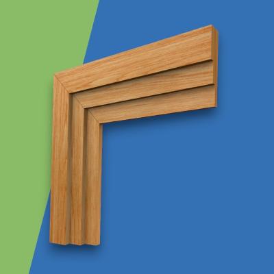 Large Stepped Oak Architrave