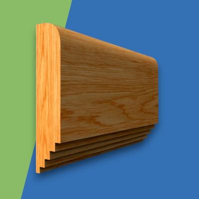 Mini Stepped Oak Dado Rail