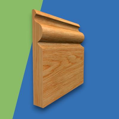 Regency Ogee Solid Oak Skirting Board