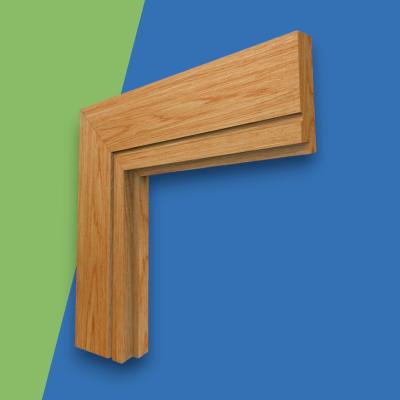 Single Step C Grooved Oak Architrave