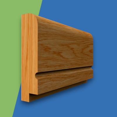Single Step C Grooved Oak Dado Rail