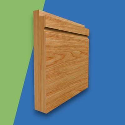 Single Step C Grooved Solid Oak Skirting Board