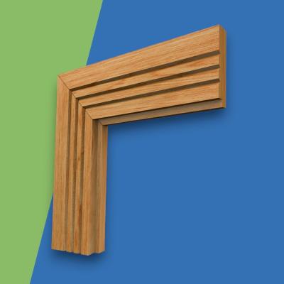 Single Step V Grooved 3 Oak Architrave