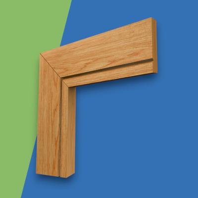 Square Edge V Grooved Oak Architrave