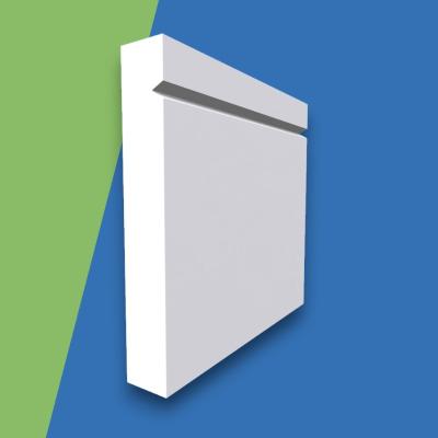 Square Edge V Grooved MDF Skirting Board
