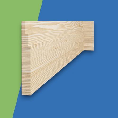 Large Stepped Pine Skirting Board