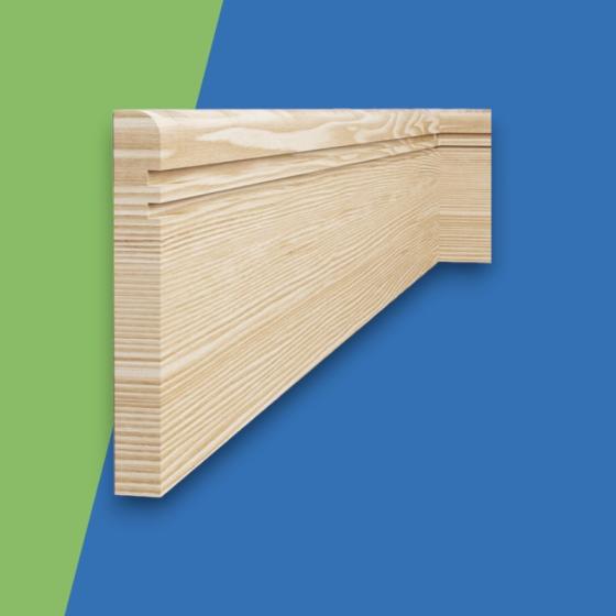 Bullnose Grooved 2 Pine Skirting Board