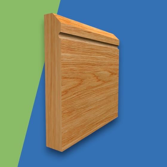 Edge C Grooved Solid Oak Skirting Board