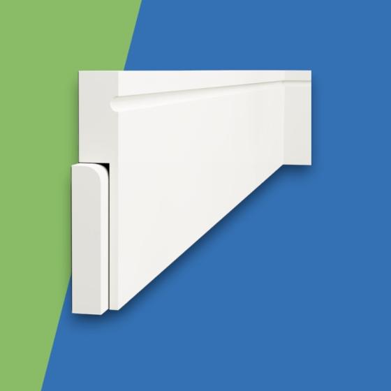 Square C Grooved Skirting Cover