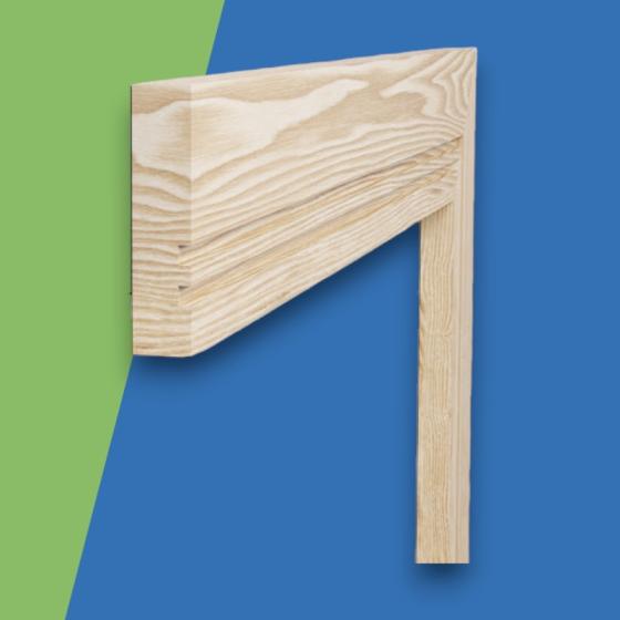 Square Grooved 2 Pine Architrave