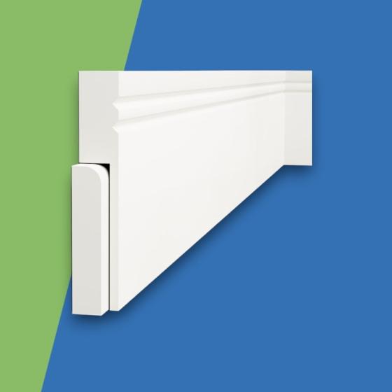 Square V Grooved 2 Skirting Cover