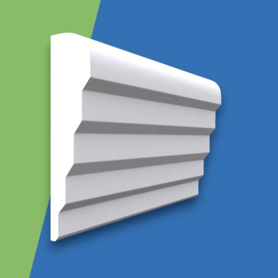 Stepped 3 MDF Dado Rail