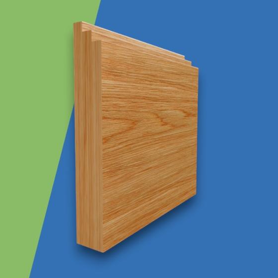 Stepped Solid Oak Skirting Board