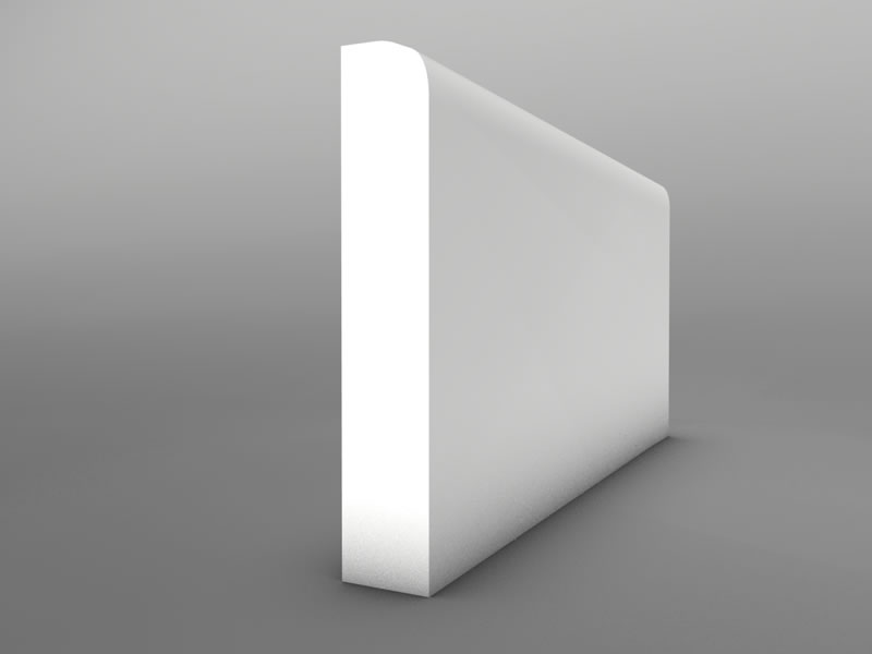Bullnose MDF Skirting Board and Architrave 15mm 3050mm